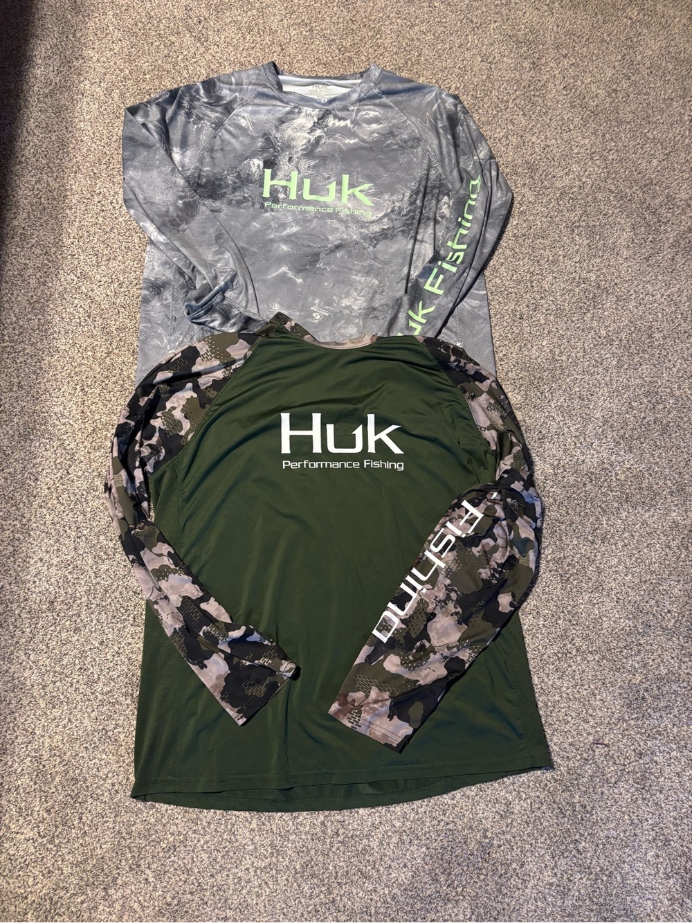 Huk long sleeve performance fishing sun shirts